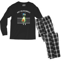 Funny Volleyball For Men Women Holy Guacamole Player Blocker Men's Long Sleeve Pajama Set | Artistshot