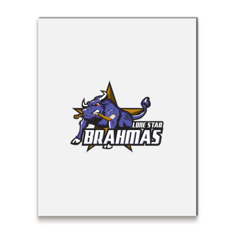 Lone Star Brahmas Metal Print Vertical | Artistshot