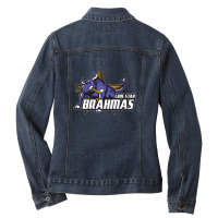 Lone Star Brahmas Ladies Denim Jacket | Artistshot