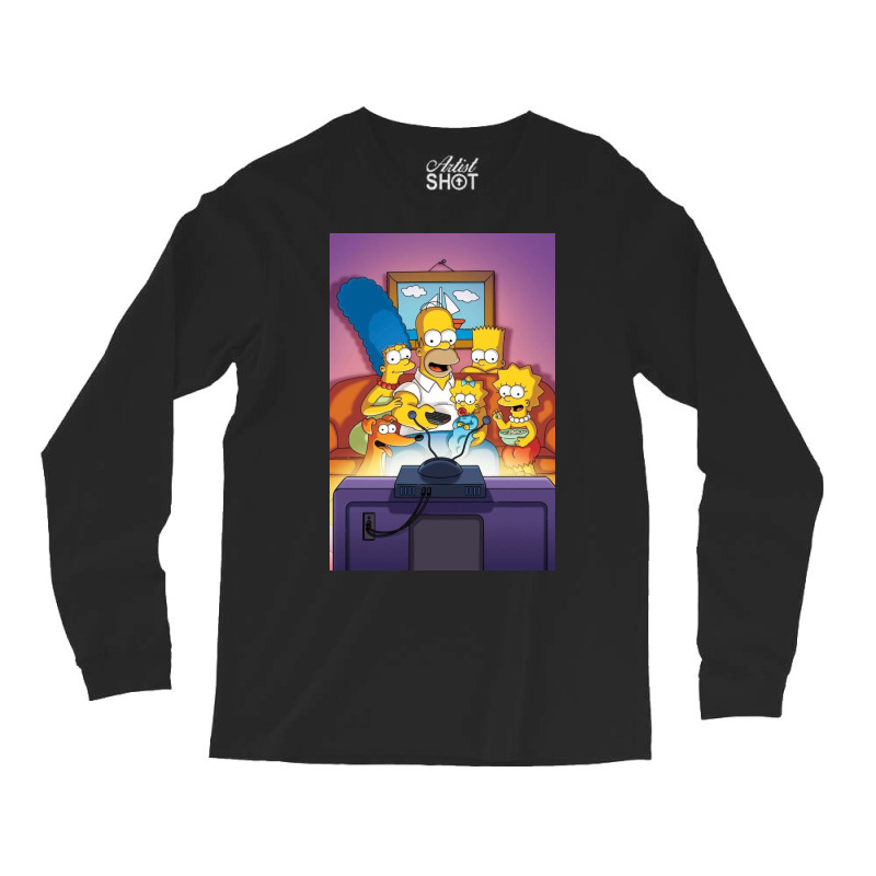 The Simpsons Family Long Sleeve Shirts by arcanadsg | Artistshot