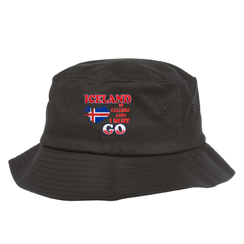 Iceland Is Calling And I Must Go Bucket Hat by Quick Scully | Artistshot