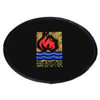 Hot Water Music Oval Patch | Artistshot