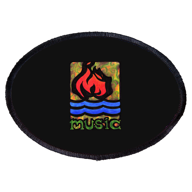 Hot Water Music Oval Patch | Artistshot