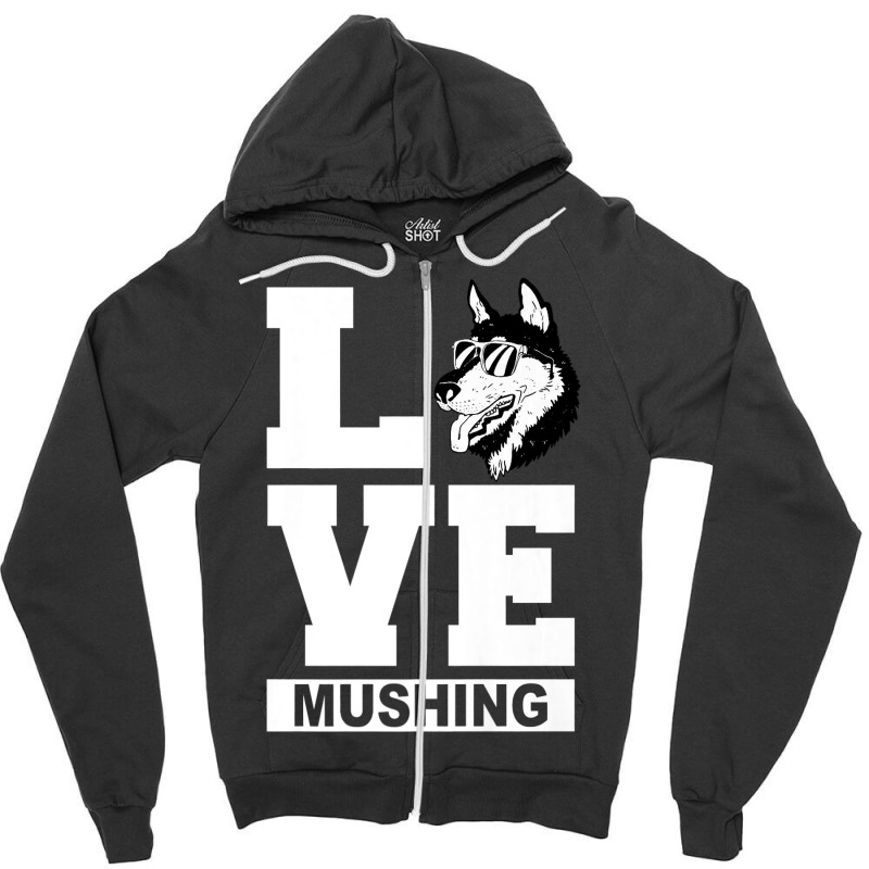 Love Mushing Premium Zipper Hoodie | Artistshot