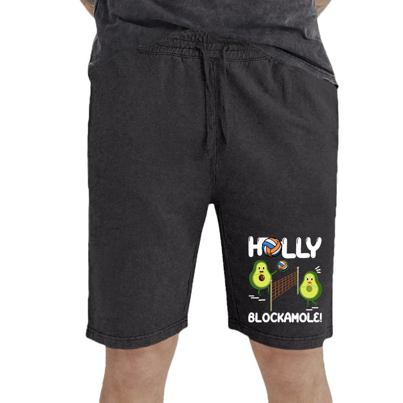 Holy Blockamole T  Shirt Funny Avocado Volleyball Holy Blockamole Guac Vintage Short by fallaciousrealize | Artistshot