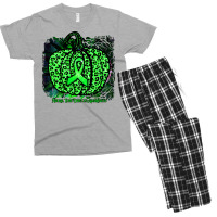 Neural Tube Defects Awareness   Leopard Pumpkin Ribbon T Shirt Men's T-shirt Pajama Set | Artistshot