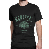 Manassas Virginia Vintage Distressed Style Design Souvenir Premium Classic T-shirt | Artistshot