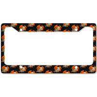 Halloween People Giving Me Peace Hand Skeleton Skull Creeps Halloween License Plate Frame | Artistshot