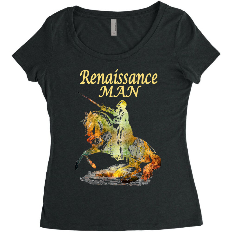 Summer Festivals Renaissance Man Knighthorse Classic Women's Triblend Scoop T-shirt by trokeryth | Artistshot