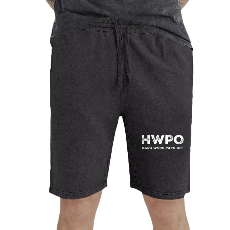 Hwpo Hard Work Pays Off. Workout And Life Statement Tank Top Vintage Short | Artistshot