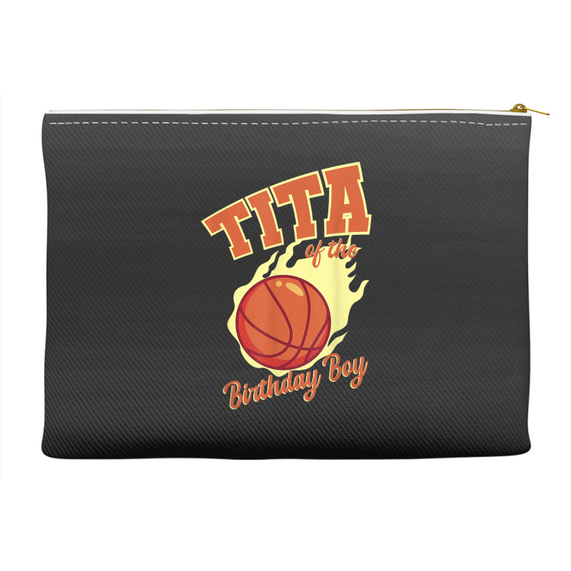 Tita Of The Birthday Boy Basketball Family Bday Party Accessory Pouches | Artistshot