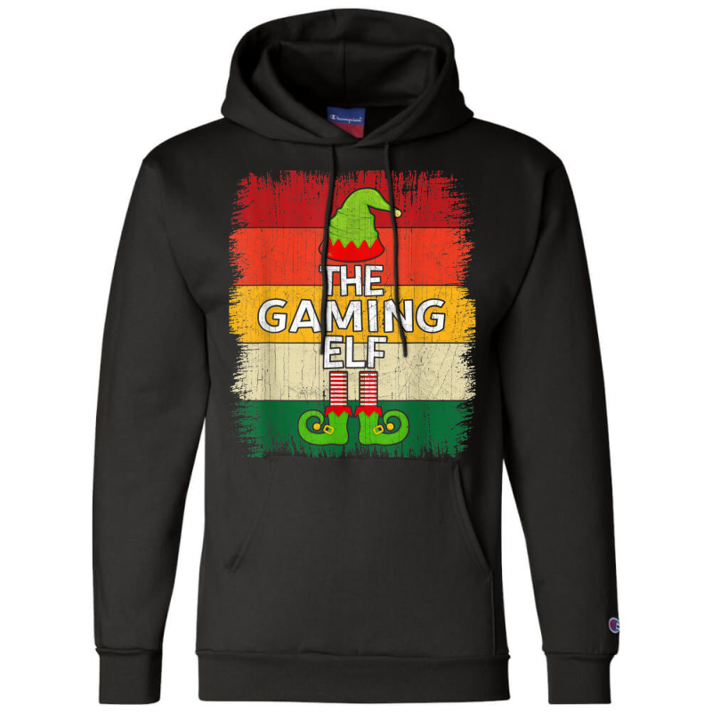 The Gaming Elf Matching Group Christmas Party Pajama Champion Hoodie | Artistshot