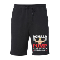 Donald Pump Funny Trump Swole Again Weight Lifting Workout Tank Top Fleece Short | Artistshot