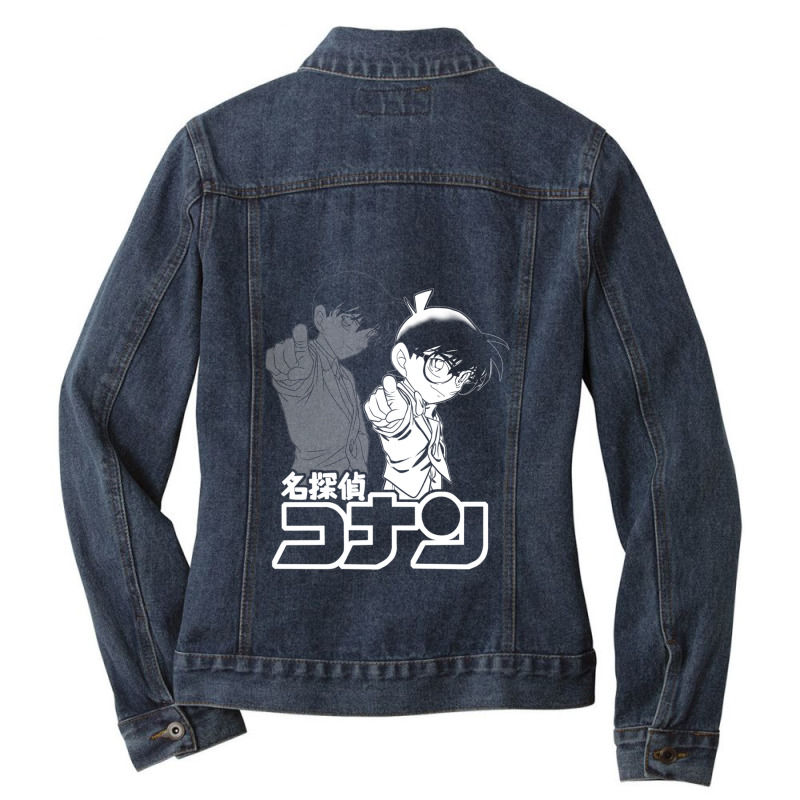 Detective Conan Ladies Denim Jacket by cm-arts | Artistshot