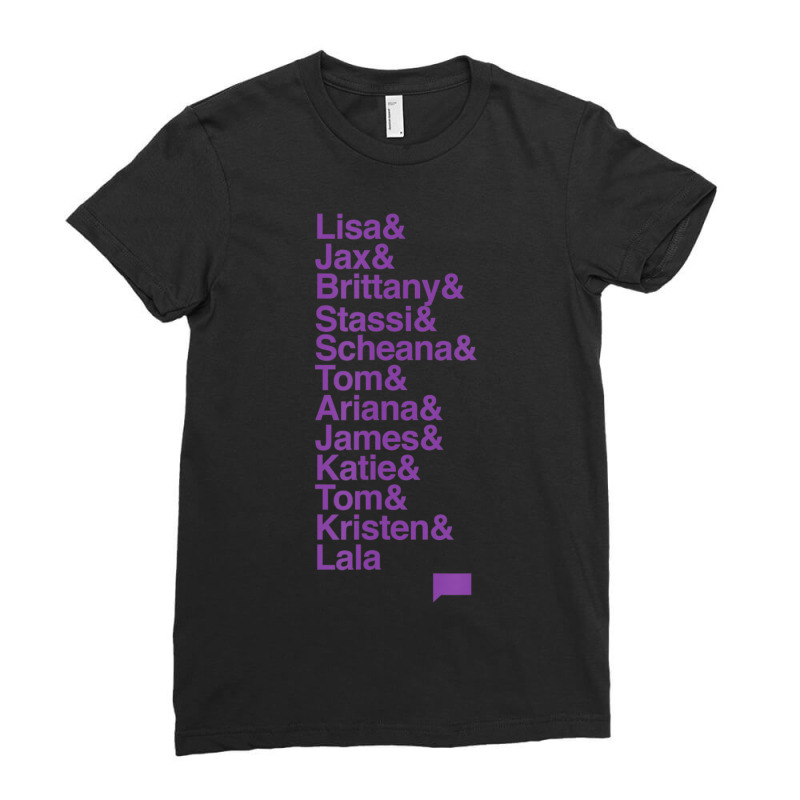 Vanderpump Rules Names Standard Short Sleeve Ladies Fitted T-Shirt by Gibbons Washburn | Artistshot