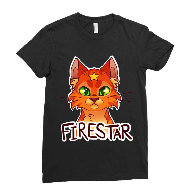 Firestar Warriors Headshot Ladies Fitted T-Shirt by cm-arts | Artistshot