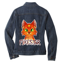 Firestar Warriors Headshot Ladies Denim Jacket | Artistshot