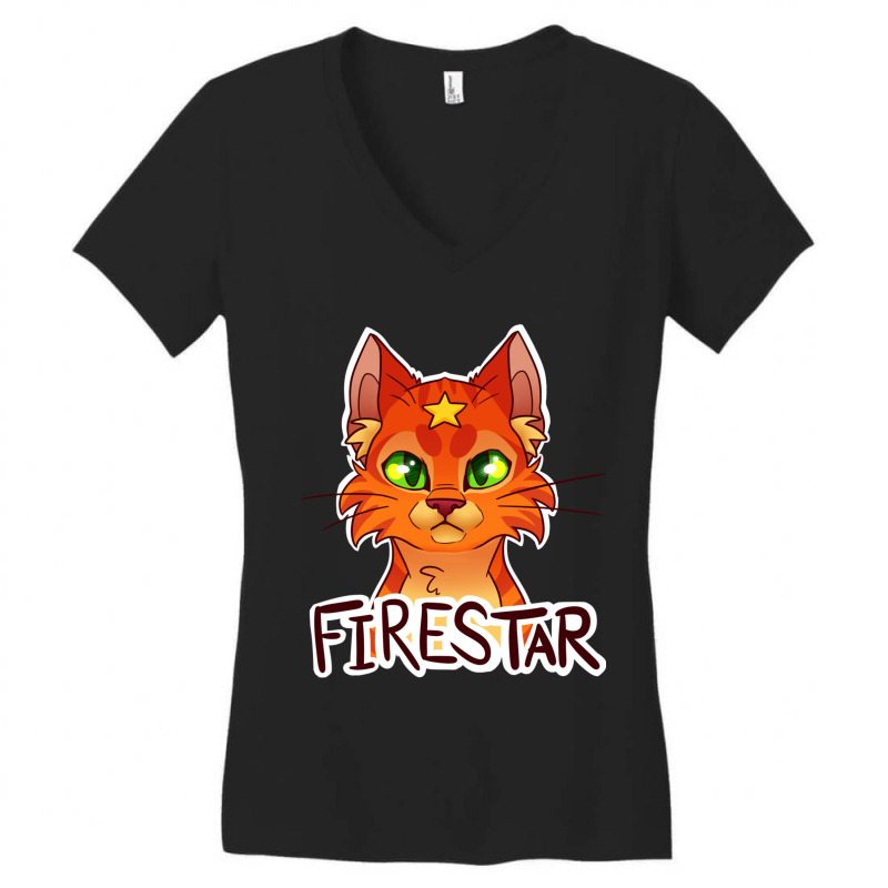 Firestar Warriors Headshot Women's V-Neck T-Shirt by cm-arts | Artistshot