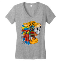 Quetzalcoatl Skull Aztec Warrior Mayan Inca Toltec T Shirt Women's V-neck T-shirt | Artistshot