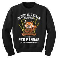 Clinical Trials Confirm That Red Pandas Are The Cutest Youth Sweatshirt | Artistshot