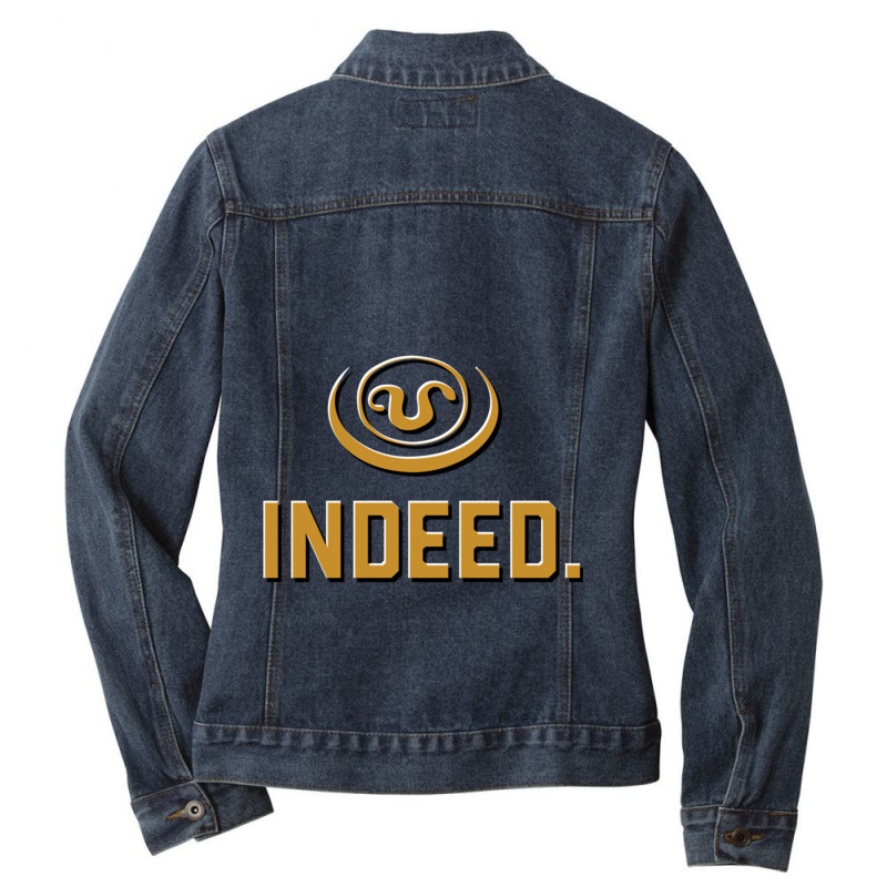 Indeed Teal_c Goa_uld Apophis Symbol Quote Ladies Denim Jacket by cm-arts | Artistshot