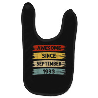 89 Years Old Awesome Since September 1933 89th Birthday Baby Bibs | Artistshot