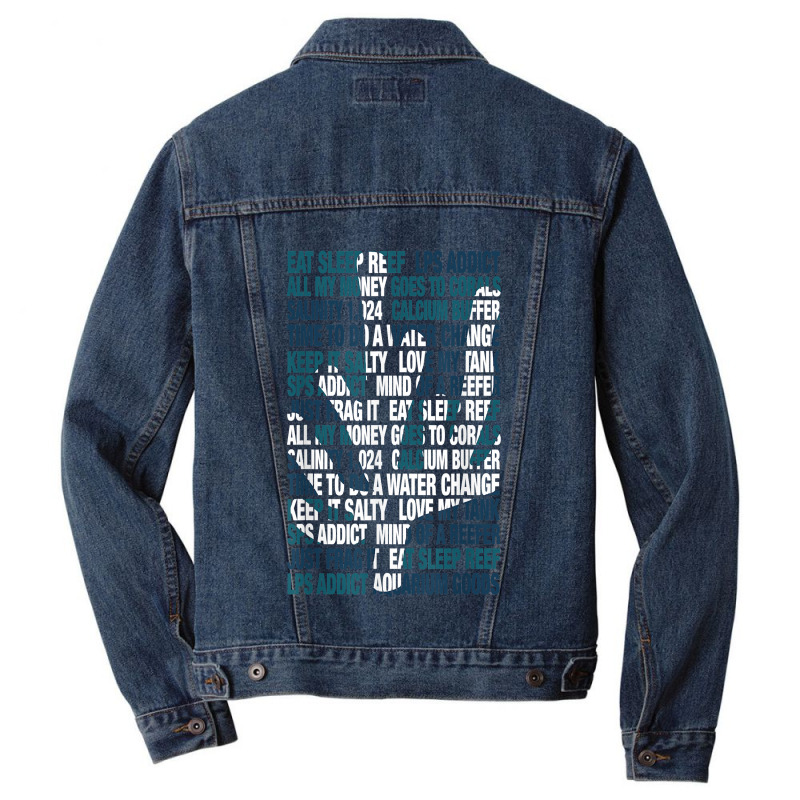 Saltwater Reefer Aquarium Men Denim Jacket by TysonBoyer | Artistshot