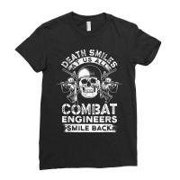 Combat Engineer Smiles Usa Military Sapper Ladies Fitted T-shirt | Artistshot