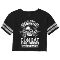 Combat Engineer Smiles Usa Military Sapper Scorecard Crop Tee | Artistshot