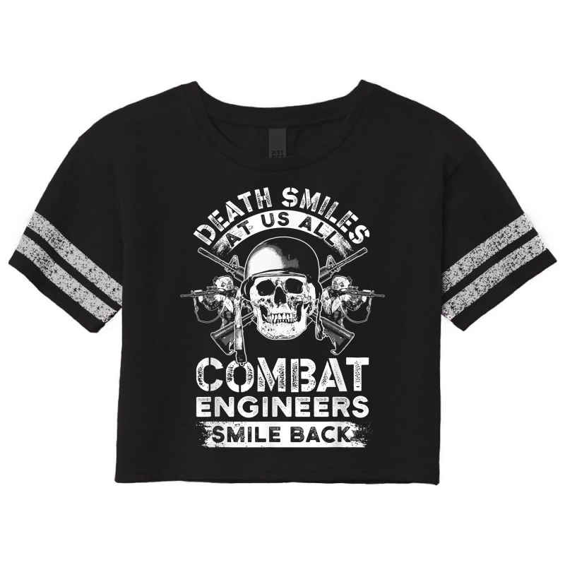 Combat Engineer Smiles Usa Military Sapper Scorecard Crop Tee by EdithMcdaniel | Artistshot