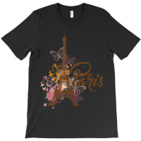 Vintage Paris I Love Travel Wanderlust Eiffel Tower T-shirt | Artistshot