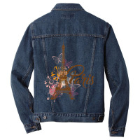 Vintage Paris I Love Travel Wanderlust Eiffel Tower Men Denim Jacket | Artistshot