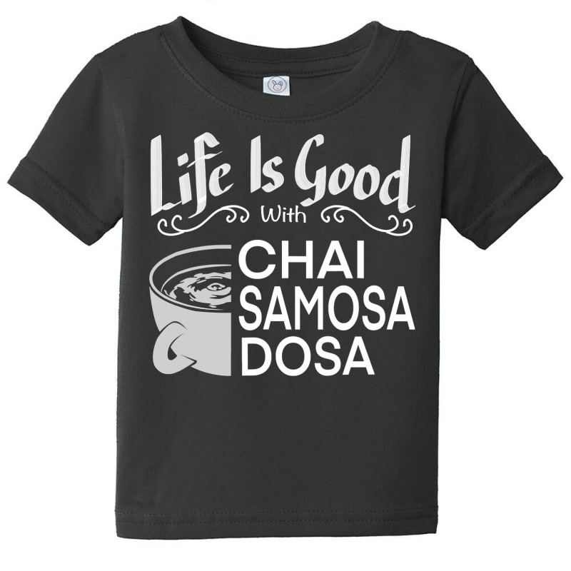 India Food Culture Chai Samosa Desi Humor Funny Baby Tee by AuturoMedero | Artistshot