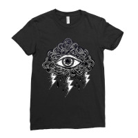 Stay Weird All Seeing Eye Hypnosis Psychic Tattoo Ladies Fitted T-shirt | Artistshot