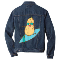 Butternut Squash Surfing In The Water Men Denim Jacket | Artistshot