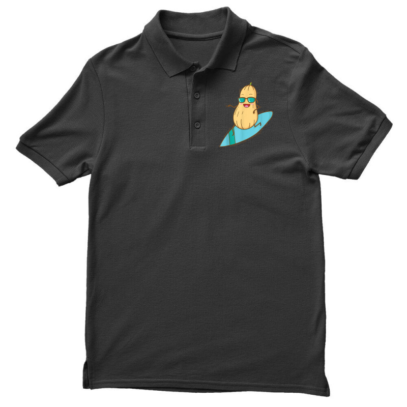 Butternut Squash Surfing In The Water Men's Polo Shirt by Fashzilla | Artistshot