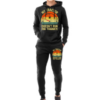 My Tractor Doesn't Run On Thanks Farmers Empty Fuel Vintage Hoodie & Jogger Set | Artistshot