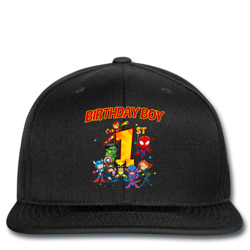 Kids 1st Third Birthday Boy Superhero Super Hero Party Printed Hat | Artistshot