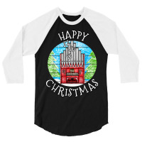 Christmas Church Organist 3/4 Sleeve Shirt | Artistshot