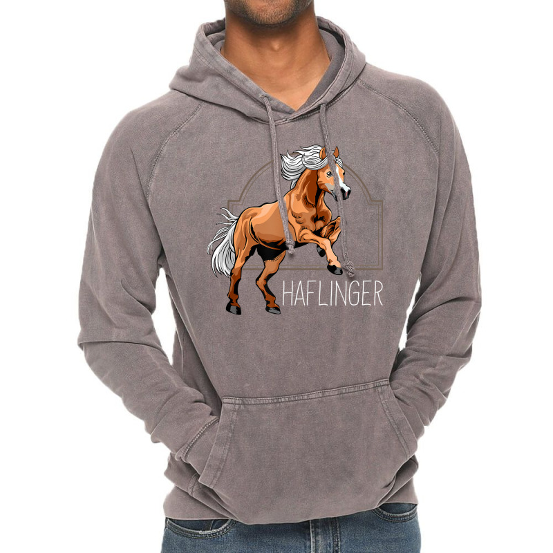 Haflinger Rider Horse Pony Riding T Shirt Vintage Hoodie | Artistshot