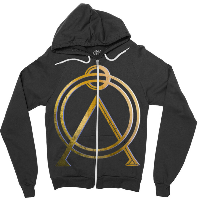 Sg Gold Black Zipper Hoodie by cm-arts | Artistshot