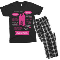 Stargate Sg-1 - Sam _amp_ Jack Quotes (pinkwhite Design) Fitted Men's T-shirt Pajama Set | Artistshot