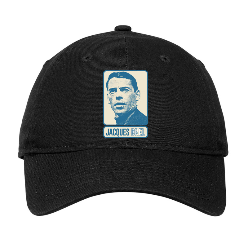 Jacques Brel ? Vintage Look Fan Design-xrkt2 Adjustable Cap by Quick Scully | Artistshot