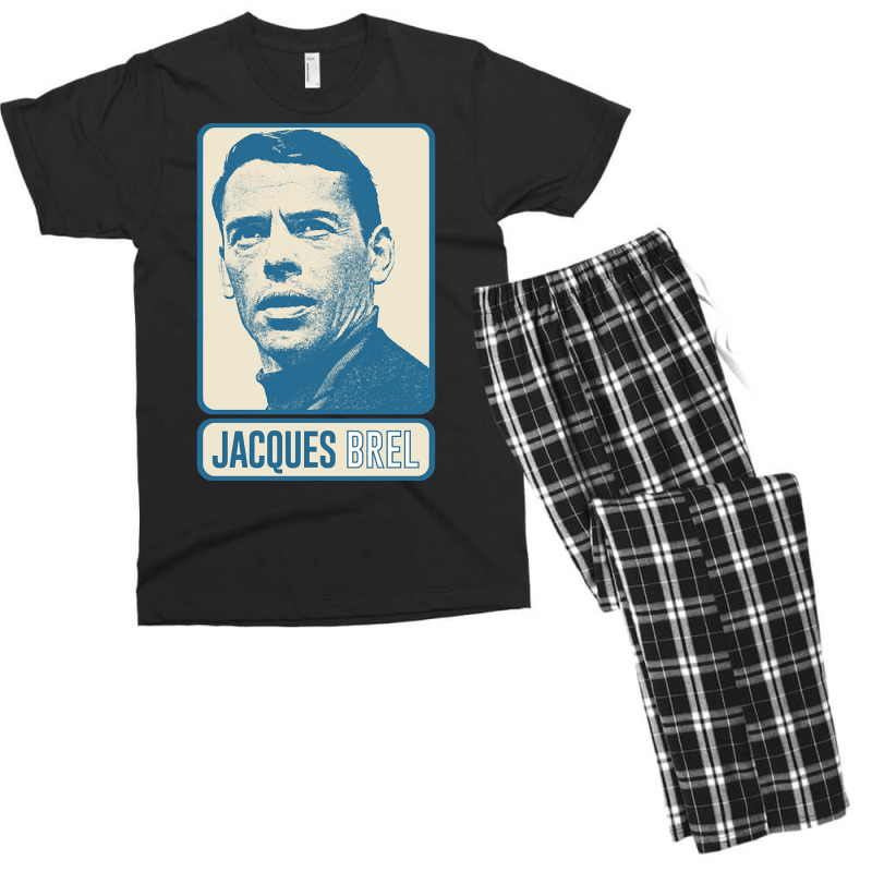 Jacques Brel ? Vintage Look Fan Design-xrkt2 Men's T-shirt Pajama Set by Quick Scully | Artistshot