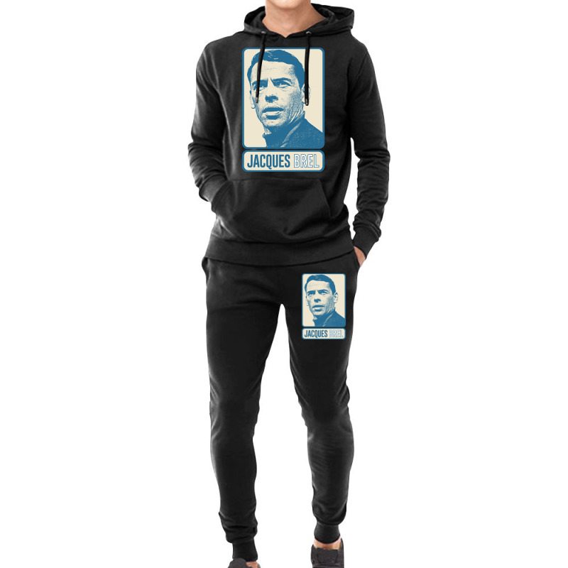 Jacques Brel ? Vintage Look Fan Design-xrkt2 Hoodie & Jogger set by Quick Scully | Artistshot