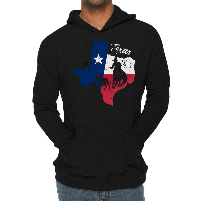 Texas State Star Flag T Shirt Lightweight Hoodie | Artistshot