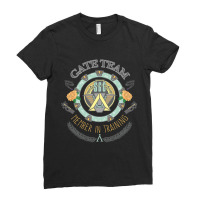 Sg1 Gate Team Member In Training Colour With Gate Symbols Ladies Fitted T-shirt | Artistshot