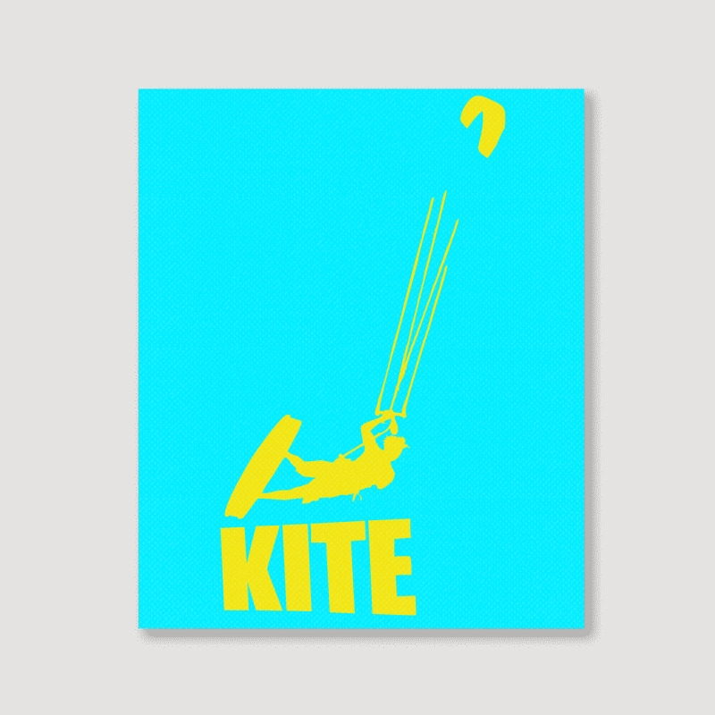 Kite Kitesurfen Kiteboarden Fun Extremsport Top Portrait Canvas Print | Artistshot