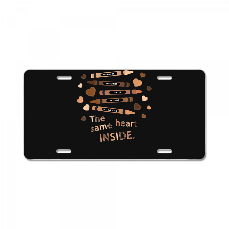 The Same Heart Inside - History Month Black Lives Matter Blm New Year License Plate | Artistshot