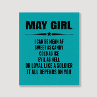 Super May Girl Portrait Canvas Print | Artistshot